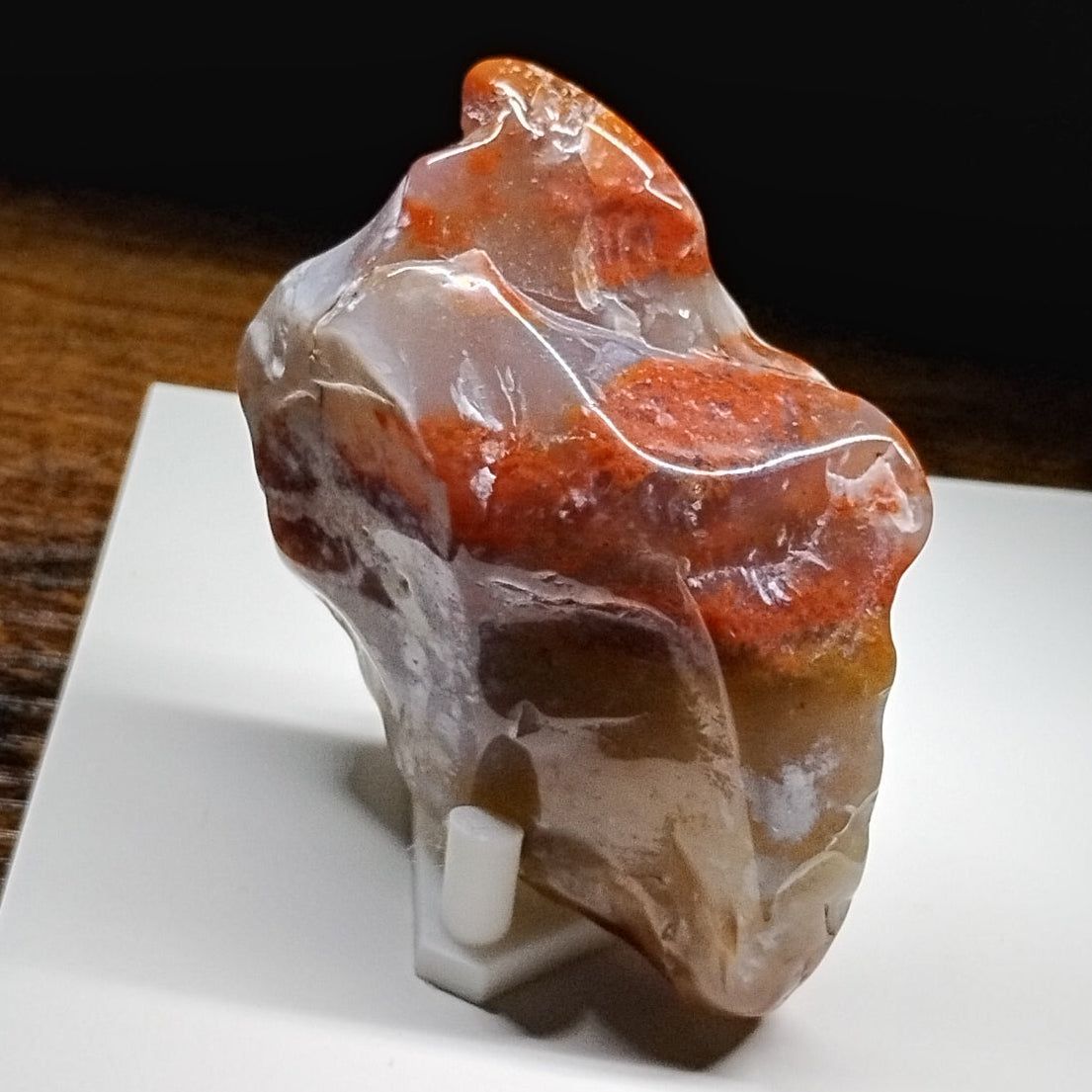 Polished Oregon Moss Plume Agate Display Specimen 3.5 Oz