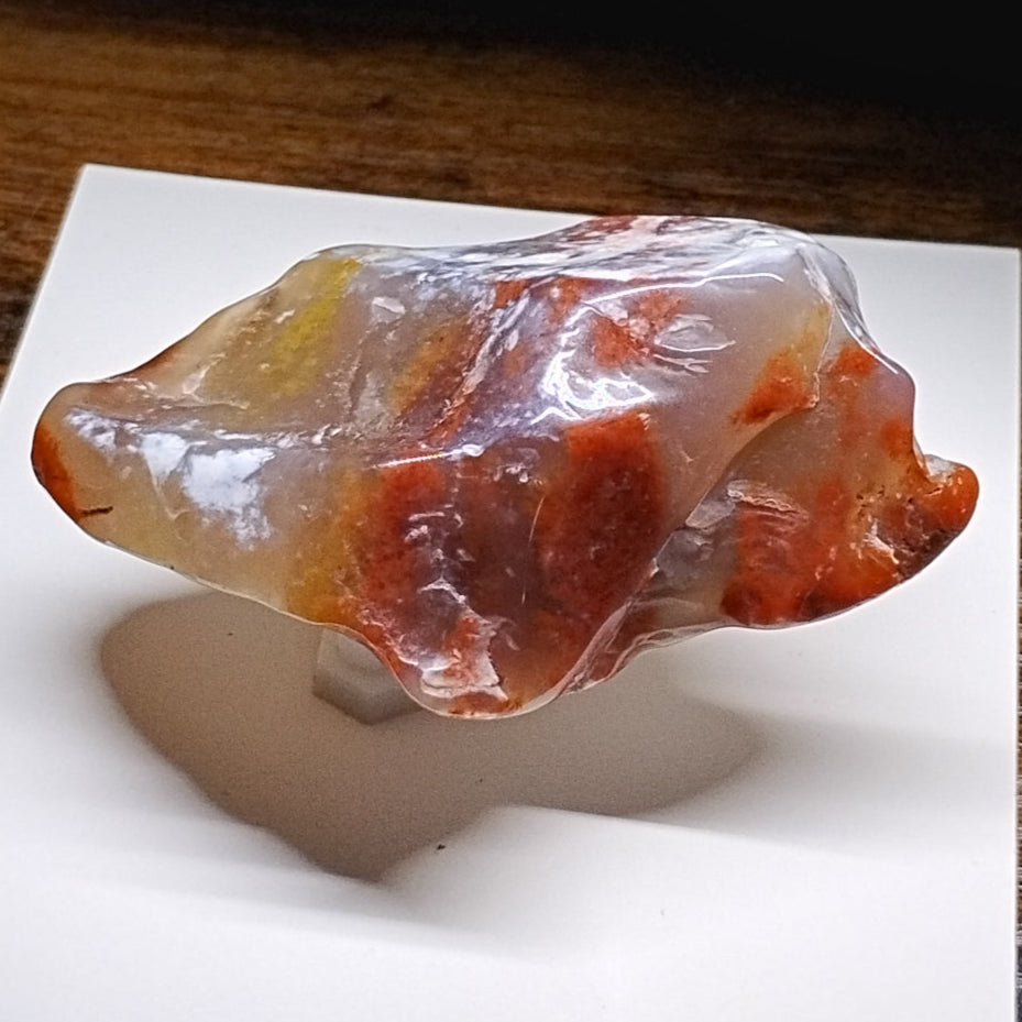 Polished Oregon Moss Plume Agate Display Specimen 3.5 Oz